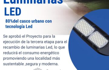 ANGÉLICA AVANZA PARA EL OBJETIVO DE TENER ILUMINACIÓN 100% LED